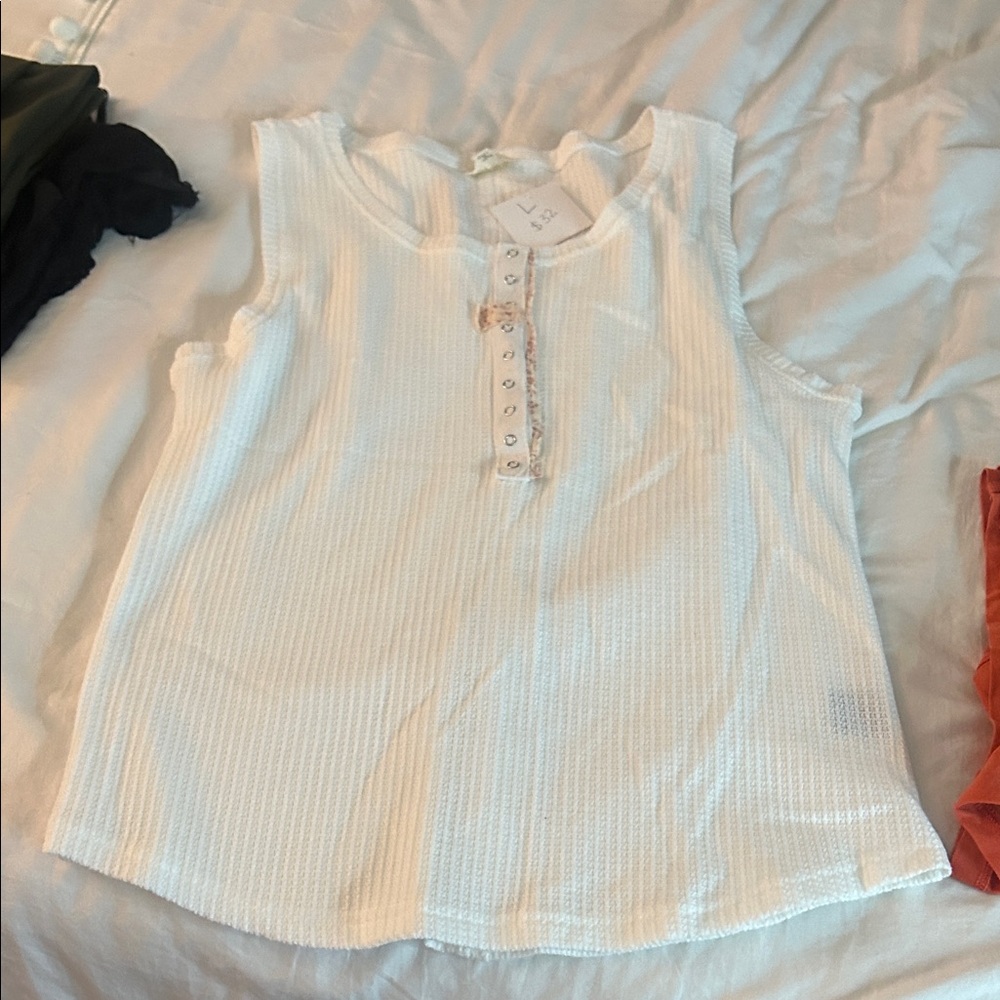 POL White Kids Tank Top